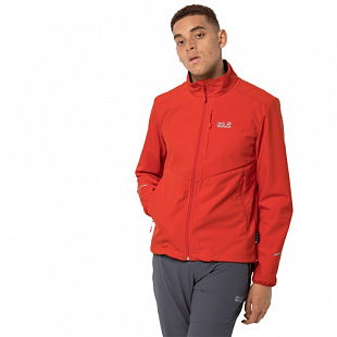Куртка ветрозащитная мужская Jack Wolfskin Delta Tour Jkt M lava red
