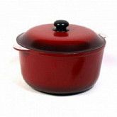 Казан с крышкой 4L ЭК04 red