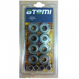 Комплект подшипников для роликовых коньков Atemi ABEC-7 carbon