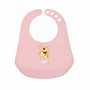 Слюнявчик Canpol babies Пластиковый 2/404 Pink