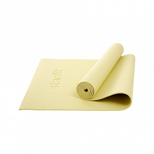 Гимнастический коврик для йоги, фитнеса Starfit FM-101 PVC yellow (173x61x0,6)