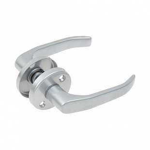 Ручка дверная Gamar Lenox 90WK на круглой планке 50мм silver 1134795368805