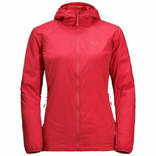 Ветрозащитная утепленная куртка женская Jack Wolfskin Opouri Peak Jacket W tulip red