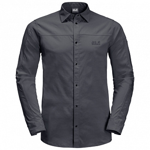 Рубашка мужская Jack Wolfskin Kenovo Ls Shirt M ebony