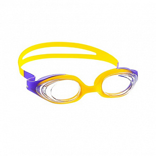 Очки для плавания детские Mad Wave Stretchy Kids yellow/purple
