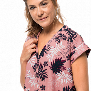 Рубашка женская Jack Wolfskin Victoria Leaf Shirt W rose quartz all over