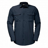 Рубашка мужская Jack Wolfskin Atacama Roll-up Shirt dark blue