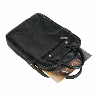 Мужская кожаная сумка Polar 20168 black