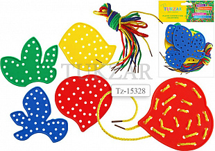 Набор Tukzar пластиковых шнуровок Листья 8 штук TZ 15328