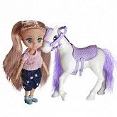 Игровой набор Qunxing Toys "Кукла Мия с лошадью"  в ассортименте 58003