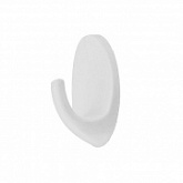 Крючок-вешалка Gardenplast самоклеющийся, однорожковый, 5 шт white 20004