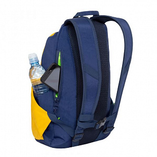 Рюкзак GRIZZLY RQ-910-1 blue/yellow