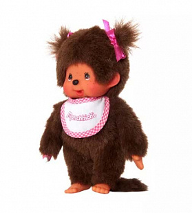 Мягкая игрушка Monchhichi Девочка в слюнявчике 255550