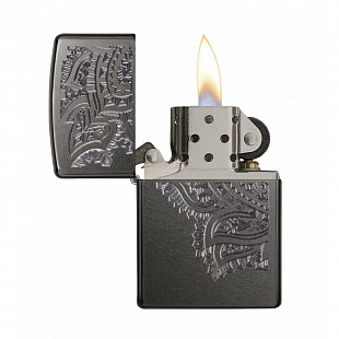 Зажигалка Zippo Iced Paisley Design 29431 gray dusk