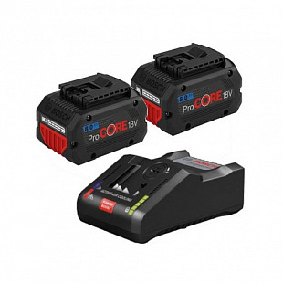 Комплект Bosch аккумуляторы 18.0 В ProCORE18 V 2 шт + зарядное устройство GAL 18V-160 C 1600A016GP