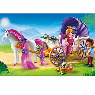 Игровой набор Playmobil Замок Принцессы Королевская чета с каретой 6856