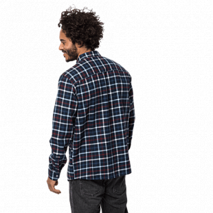 Рубашка мужская Jack Wolfskin Fraser Island Shirt night blue checks