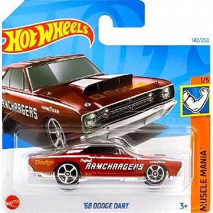 Машинка Hot Wheels Базовой коллекции '68 Dodge Dart 142/250 (5785 HTD65) mainline 2024
