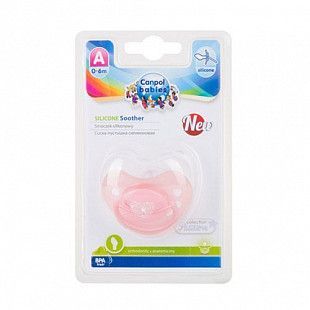 Пустышка анатомическая силиконовая Canpol babies Pastelove 0-6 мес. (22/419) pink