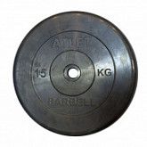 Диск обрезиненный Atlet MB-AtletB26-15