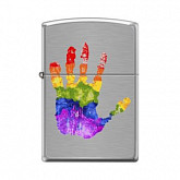 Зажигалка Zippo Palm Brushed 200_palm chrome