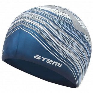Шапочка для плавания Atemi blue графика PSC424