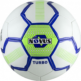 Мяч футбольный Novus Turbo №5 white/blue/green