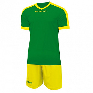 Футбольная форма Givova Revolution KITC59 green/yellow