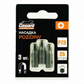 Насадка крестообразная Gepard PZ1 2,5 см (3 штуки) GP3503-25