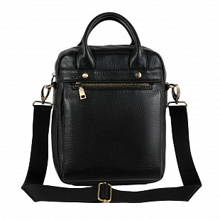 Мужская кожаная сумка Polar 20168 black