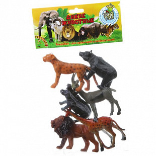 Набор животных Bondibon Ребятам о Зверятах Дикие животные 6 шт ВВ1609