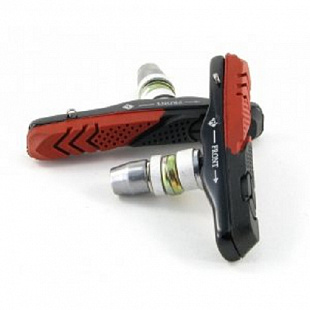 Тормозные колодки Vinca со сменной резинкой, пара black/red VB 972 BBR (72мм)