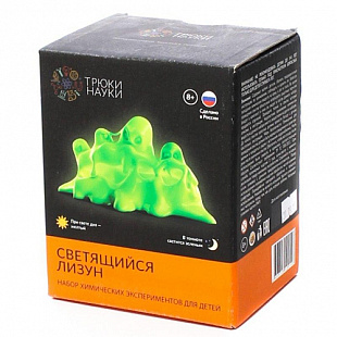Игровой набор Трюки науки Светящийся лизун yellow/green 020