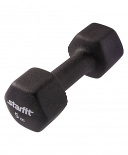 Набор гантелей виниловых Starfit 5кг DB-201 black