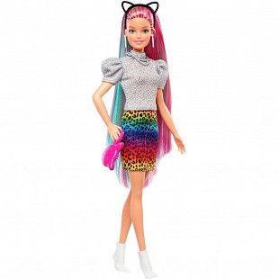 Кукла Barbie с разноцветными волосами (GRN81)