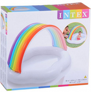Надувной бассейн Intex Радуга-облако 57141NP