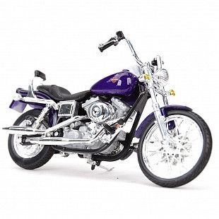 Мотоцикл Maisto 1:18 Harley Davidson 2001 FXDWG Dyna Wide Glide (31360) violet