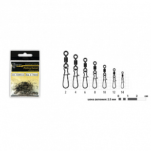 Вертлюг с застежкой Akara Rolling Swivel with Fastlock Snap 23104