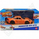 Машинка Hot Wheels 1:43 Pullbacks Porsche 911 GT3 (HPT04 HPR79)