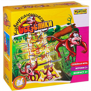 Настольная семейная игра Bondibon Кувыркающиеся обезьянки Ф51234