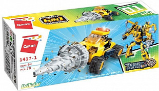 Конструктор Qman Спецтехника Drill Car 1417-1