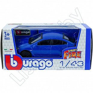 Машинка Bburago 1:43 Subaru WRX STI 2017 (18-30000/18-30393) blue