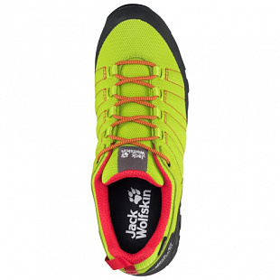 Водонепроницаемые кроссовки мужские Jack Wolfskin Scrambler Lite Texapore Low M lime / red