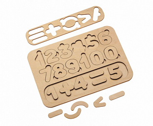 Развивающий эко-пазл раскраска Bradex Цифры и счет DE 0419