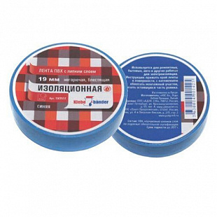 Изолента ПВХ Klebebander 19мм/10м TIK955T/200/5 Blue