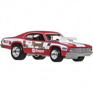 Машинка Hot Wheels Premium Team Transport '73 Plymouth Duster & Second Story Lorry (FLF56 JBM38)