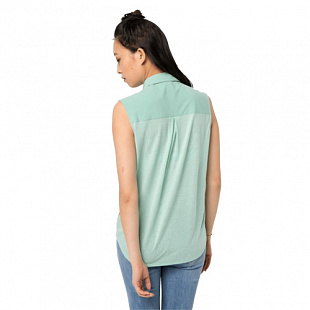 Рубашка женская Jack Wolfskin Sonora Sleeveless Shirt W light jade