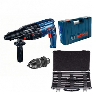 Перфоратор Bosch GBH 240 F + набор оснастки 0615990L2S