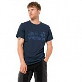 Футболка мужская Jack Wolfskin Brand Logo T M night blue