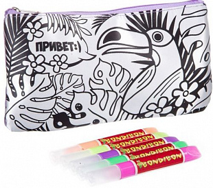 Набор для раскрашивания Bondibon Пенал Тукан ВВ2310